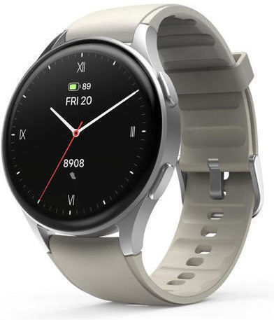 HAMA 8900 Aluminium 45mm Αδιάβροχο Smartwatch με Παλμογράφο (Μπεζ) - Image 6