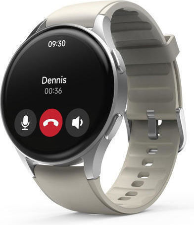HAMA 8900 Aluminium 45mm Αδιάβροχο Smartwatch με Παλμογράφο (Μπεζ) - Image 8