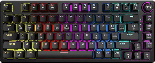 Savio Phenix ABS Ασύρματο Gaming Μηχανικό Πληκτρολόγιο 75% με Gateron Yellow Pro διακόπτες και RGB φωτισμό (Αγγλικό US) - Image 3