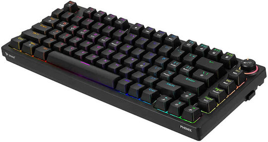 Savio Phenix ABS Ασύρματο Gaming Μηχανικό Πληκτρολόγιο 75% με Gateron Yellow Pro διακόπτες και RGB φωτισμό (Αγγλικό US) - Image 5