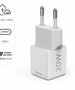 Alternative view of HAMA Φορτιστής Χωρίς Καλώδιο με Θύρα USB-C 20W Power Delivery Λευκός (00201980)