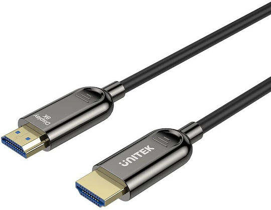 Unitek HDMI 2.1 Cable HDMI male - HDMI male 10m Μαύρο C11085GY01-10M