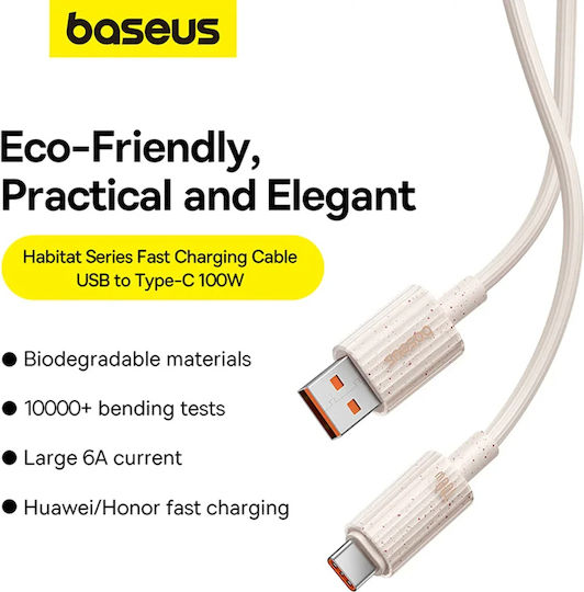 Baseus Series USB 3.0 Cable USB-C male - USB-A 100W Ροζ 1m (P10360203421-00) - Image 6