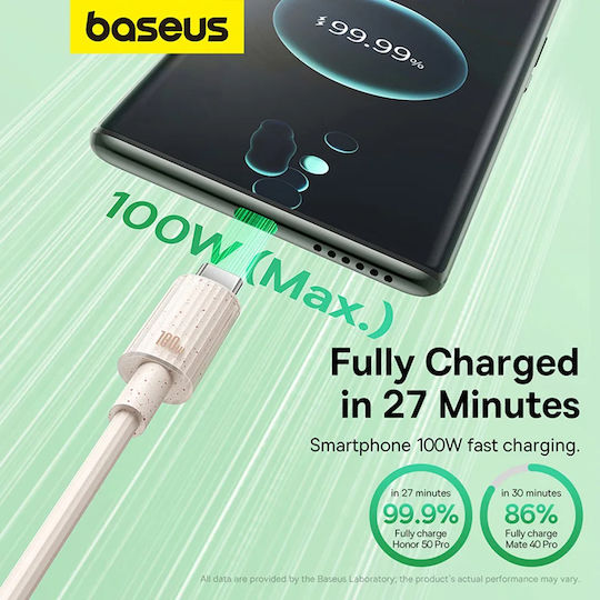 Baseus Series USB 3.0 Cable USB-C male - USB-A 100W Ροζ 1m (P10360203421-00) - Image 8