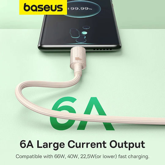 Baseus Series USB 3.0 Cable USB-C male - USB-A 100W Ροζ 1m (P10360203421-00) - Image 7