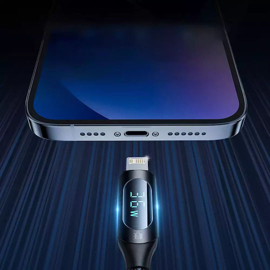 Wozinsky Braided USB-C to Lightning Cable 36W Μαύρο 2m (WUCLC2) - Image 3