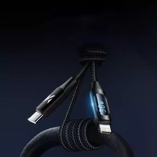 Wozinsky Braided USB-C to Lightning Cable 36W Μαύρο 2m (WUCLC2) - Image 2
