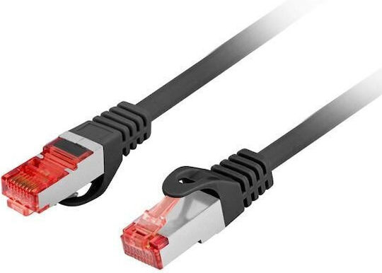 Lanberg F/UTP Cat.6 Καλώδιο Δικτύου Ethernet 1m Μαύρο 1τμχ PCF6-10CU-0100-BK - Image 2
