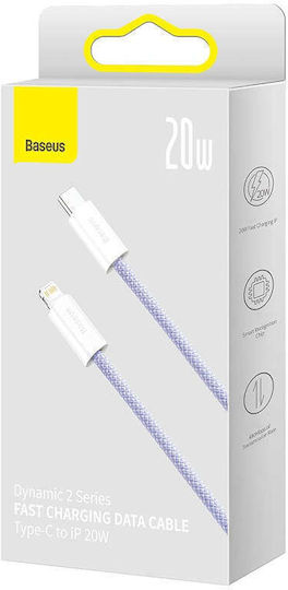 Baseus Dynamic 2 Series USB-C to Lightning Cable 20W Μωβ 1m - Image 2