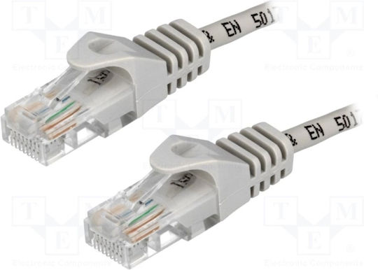 LogiLink U/UTP Cat.5 Καλώδιο Δικτύου Ethernet 0.5m Γκρι 1τμχ CP1022U - Image 2