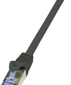 LogiLink S/FTP Cat.6a Καλώδιο Δικτύου Ethernet 5m Μαύρο 1τμχ CQ3073S