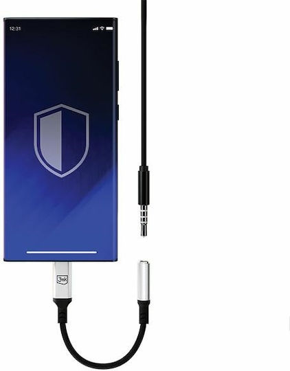 3MK Μετατροπέας USB-C male σε 3.5mm female 1τμχ - Image 7