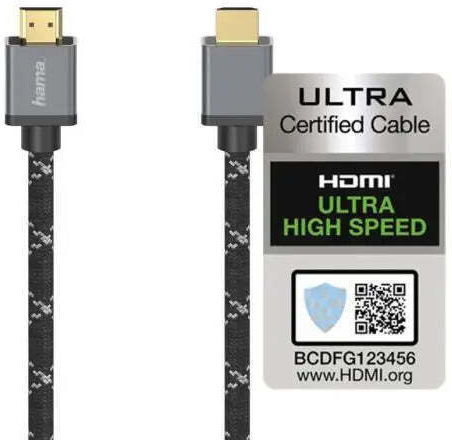 HAMA Ultra High Speed HDMI 2.1 Cable HDMI male - HDMI male 2m Μαύρο 00205239 - Image 3