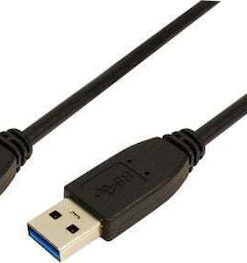 Alternative view of LogiLink USB 3.0 Cable USB-A male - USB-A male Μαύρο 2m (CU0039)