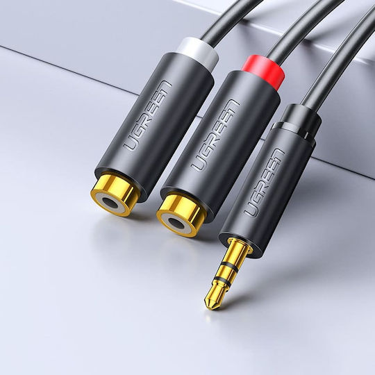 Ugreen Καλώδιο 3.5mm male - 2x RCA male Γκρι 0.25m (10547) - Image 6