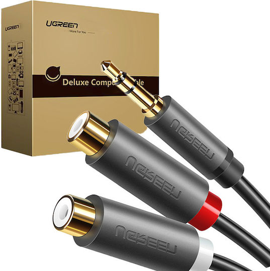 Ugreen Καλώδιο 3.5mm male - 2x RCA male Γκρι 0.25m (10547) - Image 10