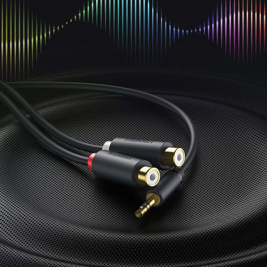 Ugreen Καλώδιο 3.5mm male - 2x RCA male Γκρι 0.25m (10547) - Image 7