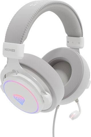Genesis Neon 764 Over Ear Gaming Headset με σύνδεση USB Λευκό - Image 3