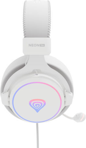 Genesis Neon 764 Over Ear Gaming Headset με σύνδεση USB Λευκό - Image 4