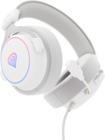 Genesis Neon 764 Over Ear Gaming Headset με σύνδεση USB Λευκό - Image 6