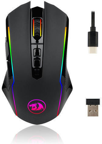 Redragon Ranger M910-KS Dual mode Ασύρματο RGB Gaming Ποντίκι 4000 DPI Μαύρο - Image 2