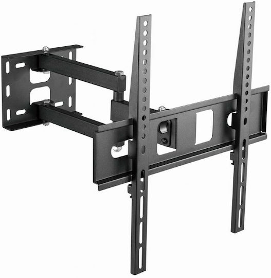 Gembird WM-55ST-03 Βάση Τηλεόρασης Τοίχου με Βραχίονα έως 55" και 35kg Μαύρο - Image 2