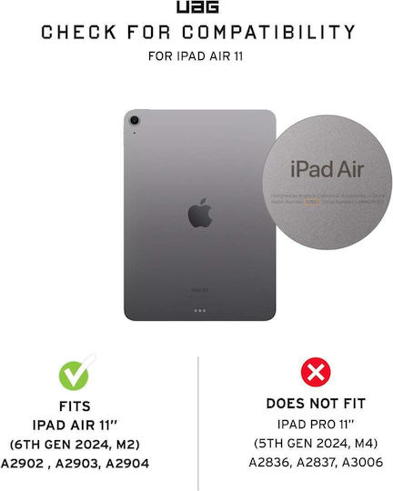 UAG Flip Cover Ανθεκτική με Πληκτρολόγιο Διάφανη (iPad Air 11" 2024/2025/2026) - Image 3