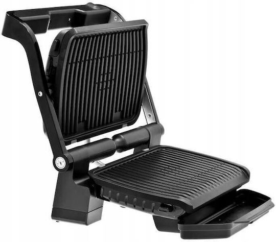 Tefal Optigrill+ Επιτραπέζια Ηλεκτρική Ψησταριά Αυλακωτής Πλάκας 2000W Ανοξείδωτη με Καπάκι και Ρυθμιζόμενο Θερμοστάτη 30x20εκ. GC714834 - Image 4