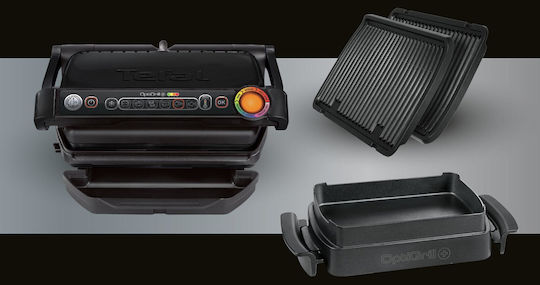 Tefal Optigrill+ Επιτραπέζια Ηλεκτρική Ψησταριά Αυλακωτής Πλάκας 2000W Ανοξείδωτη με Καπάκι και Ρυθμιζόμενο Θερμοστάτη 30x20εκ. GC714834 - Image 5