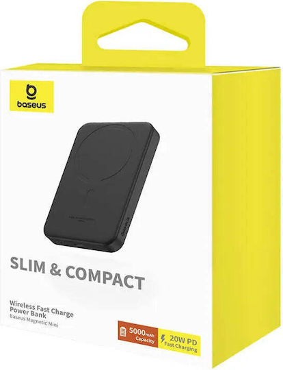 Baseus Mini Power Bank 5000mAh 20W με Θύρα USB-C Μαύρο - Image 11