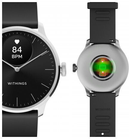 Withings ScanWatch Light Stainless Steel 37mm Αδιάβροχο με Παλμογράφο (Black) - Image 4