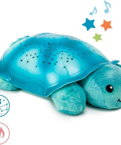 Cloud b Παιχνίδι Ύπνου Twinkling Twilight Turtle από Ύφασμα με Φως και Ήχους για Νεογέννητα Aqua CB7323-T2