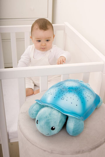 Cloud b Παιχνίδι Ύπνου Twinkling Twilight Turtle από Ύφασμα με Φως και Ήχους για Νεογέννητα Aqua CB7323-T2 - Image 7
