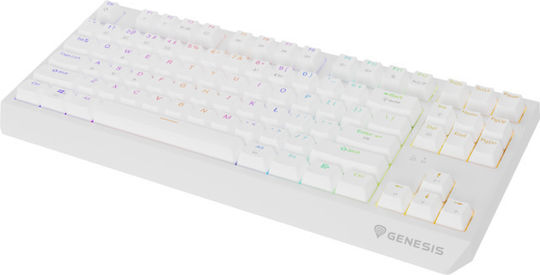 Genesis Thor 230 TKL Ασύρματο Gaming Μηχανικό Πληκτρολόγιο Tenkeyless με Outemu Red διακόπτες και RGB φωτισμό (Αγγλικό US) Λευκό - Image 3