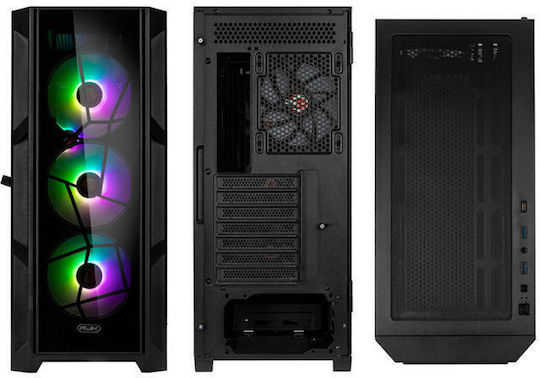 Raijintek Ponos Ultra TG4 Midi Tower Κουτί Υπολογιστή με ARGB Φωτισμό Coating Black - Image 4