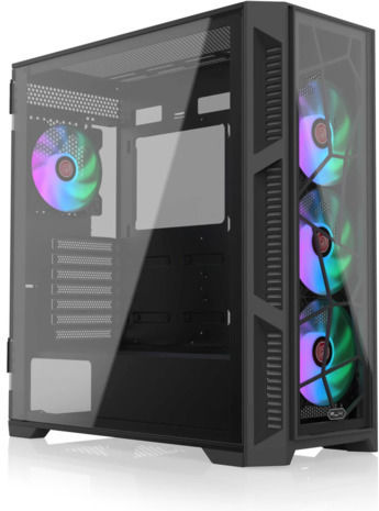 Raijintek Ponos Ultra TG4 Midi Tower Κουτί Υπολογιστή με ARGB Φωτισμό Coating Black - Image 2