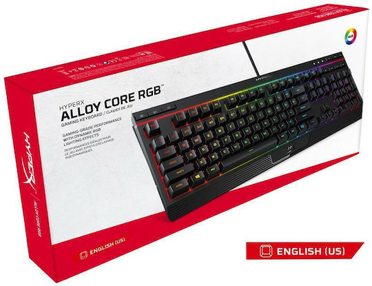 HyperX Alloy Core RGB Gaming Πληκτρολόγιο με RGB φωτισμό (Αγγλικό US) - Image 8