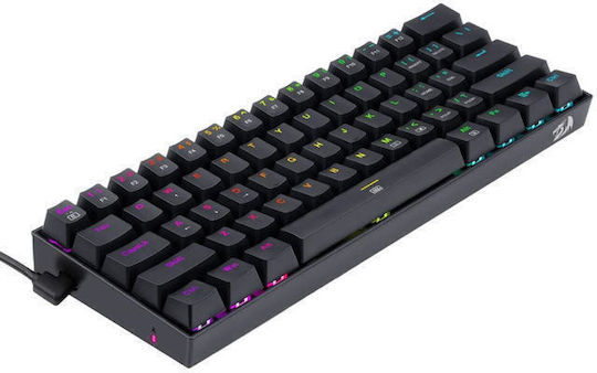 Redragon K630RGB Gaming Μηχανικό Πληκτρολόγιο 60% με Custom Red διακόπτες και RGB φωτισμό (International English) - Image 2