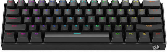 Redragon K630RGB Gaming Μηχανικό Πληκτρολόγιο 60% με Custom Red διακόπτες και RGB φωτισμό (International English) - Image 3