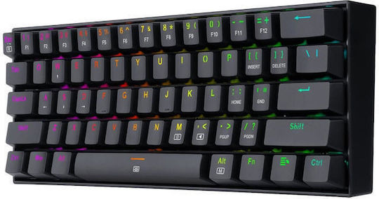 Redragon K630RGB Gaming Μηχανικό Πληκτρολόγιο 60% με Custom Red διακόπτες και RGB φωτισμό (International English) - Image 5