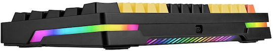 Tracer Gamezone EVO2 Gaming Μηχανικό Πληκτρολόγιο 65% με Custom διακόπτες και RGB φωτισμό (Αγγλικό US) Κίτρινο - Image 8