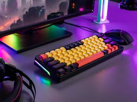 Tracer Gamezone EVO2 Gaming Μηχανικό Πληκτρολόγιο 65% με Custom διακόπτες και RGB φωτισμό (Αγγλικό US) Κίτρινο - Image 7