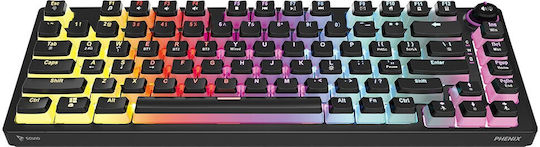 Savio Phenix Yellow Pudding Ασύρματο Gaming Μηχανικό Πληκτρολόγιο 75% με RGB φωτισμό (Αγγλικό US) - Image 4