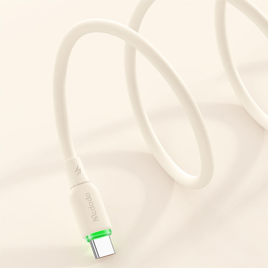 Mcdodo LED USB 2.0 Cable USB-C male - USB-A 100W Μπεζ 1.2m (CA-4750) - Image 5
