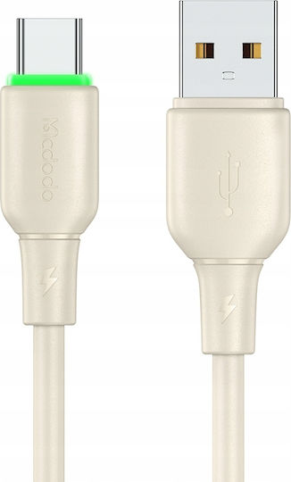 Mcdodo LED USB 2.0 Cable USB-C male - USB-A 100W Μπεζ 1.2m (CA-4750) - Image 2