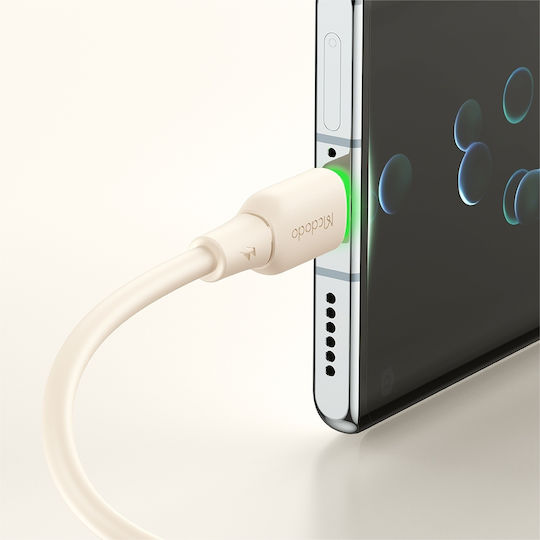 Mcdodo LED USB 2.0 Cable USB-C male - USB-A 100W Μπεζ 1.2m (CA-4750) - Image 6