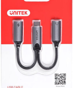 Alternative view of Unitek Μετατροπέας USB-C male σε USB-C female Ασημί 1τμχ M206A