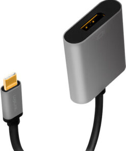 Alternative view of LogiLink Μετατροπέας USB-C / DisplayPort male σε USB-C / DisplayPort female Γκρι 1τμχ (CUA0102)