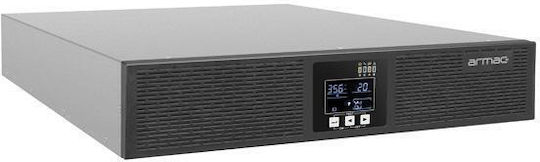 Armac R/2000I/PF1 Mini UPS On-Line 2000VA 2000W με 6 IEC Πρίζες - Image 2