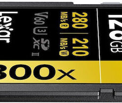 Alternative view of Lexar Professional 1800x SDXC 128GB Class 10 U3 V60 UHS-II με αντάπτορα